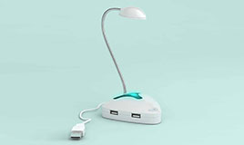 家用、辦公連接數(shù)據(jù)線(xiàn)小臺(tái)燈，USB數(shù)據(jù)線(xiàn)接口充電臺(tái)燈