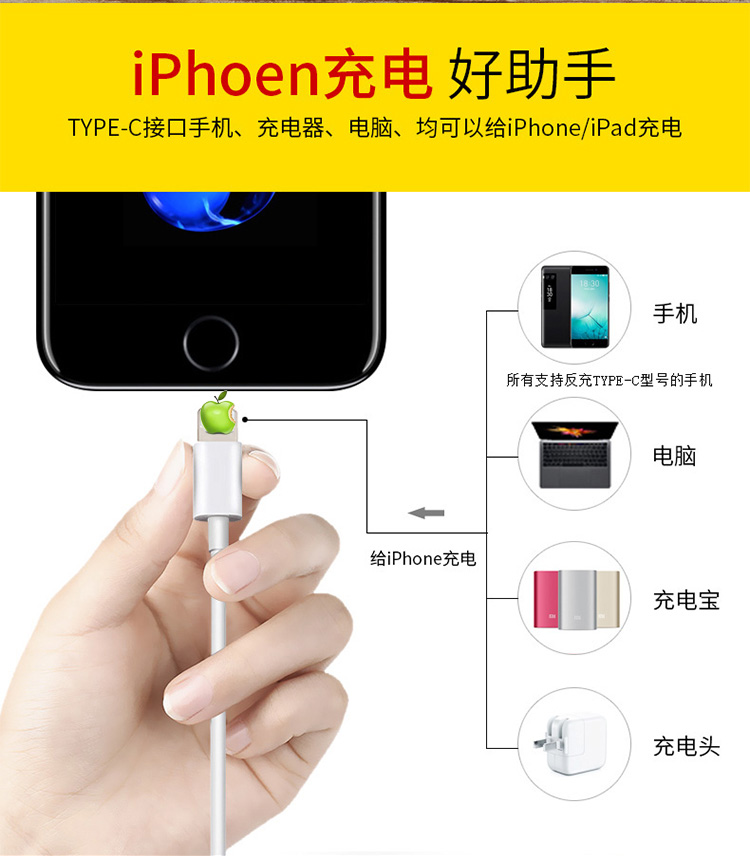 宏浩達(dá)iphone8/8plus/x蘋果快充數(shù)據(jù)線USB-C轉(zhuǎn)lightning 宏浩達(dá)iphone8/8plus/x蘋果快充數(shù)據(jù)線USB-C轉(zhuǎn)lightning